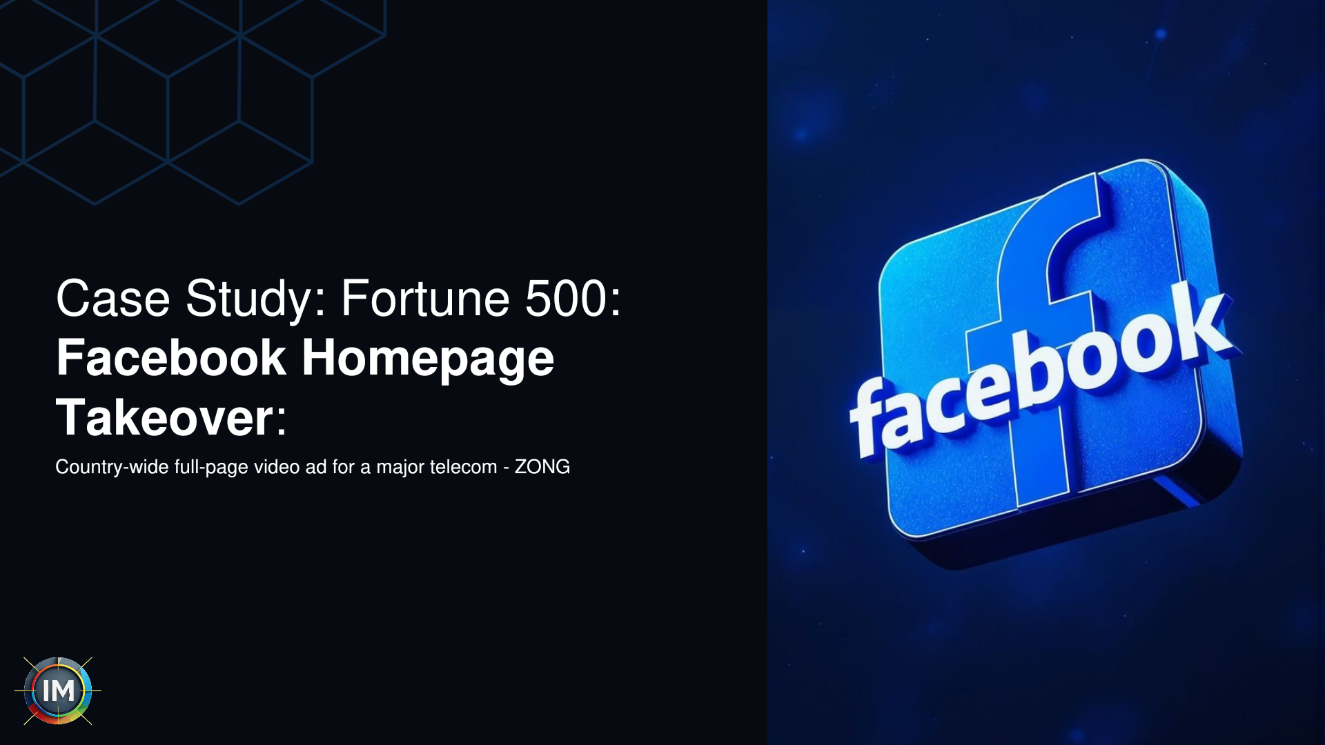 Country-wide homepage takeover presentation visual
